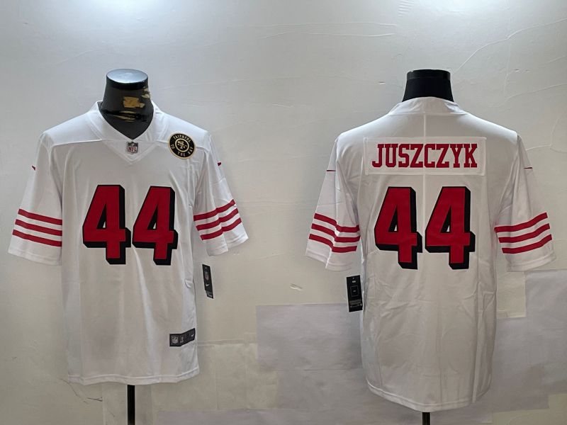 Men San Francisco 49ers #44 Juszczyk White Second generation 2024 Nike Limited NFL Jersey style 7->san francisco 49ers->NFL Jersey